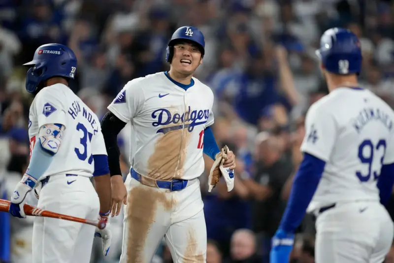 ▲美國職棒大聯盟（MLB）季後賽，大谷翔平目標率領道奇重返台灣大賽。（圖／美聯社／達志影像）