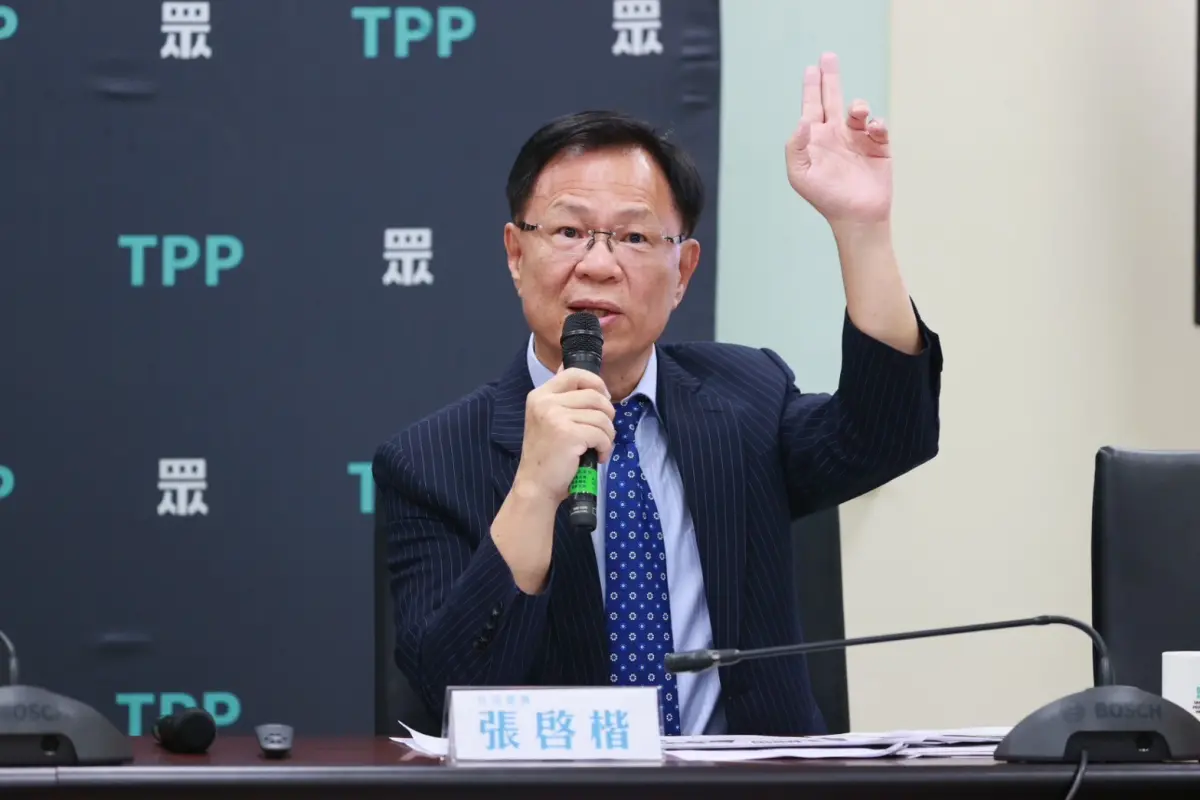 ▲民眾黨立委張啓楷質疑，賴政府今晚執行死刑猶如重演《人選之人》。（圖／民眾黨團提供）