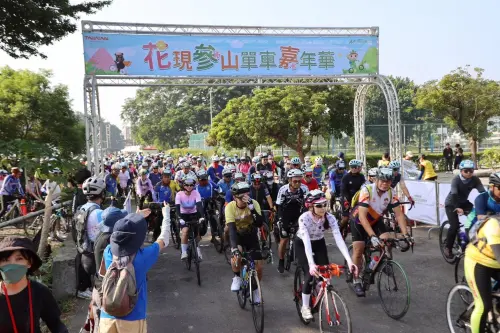 參山騎旅單車嘉年華登場 近千人賞花追火車慢旅新體驗
