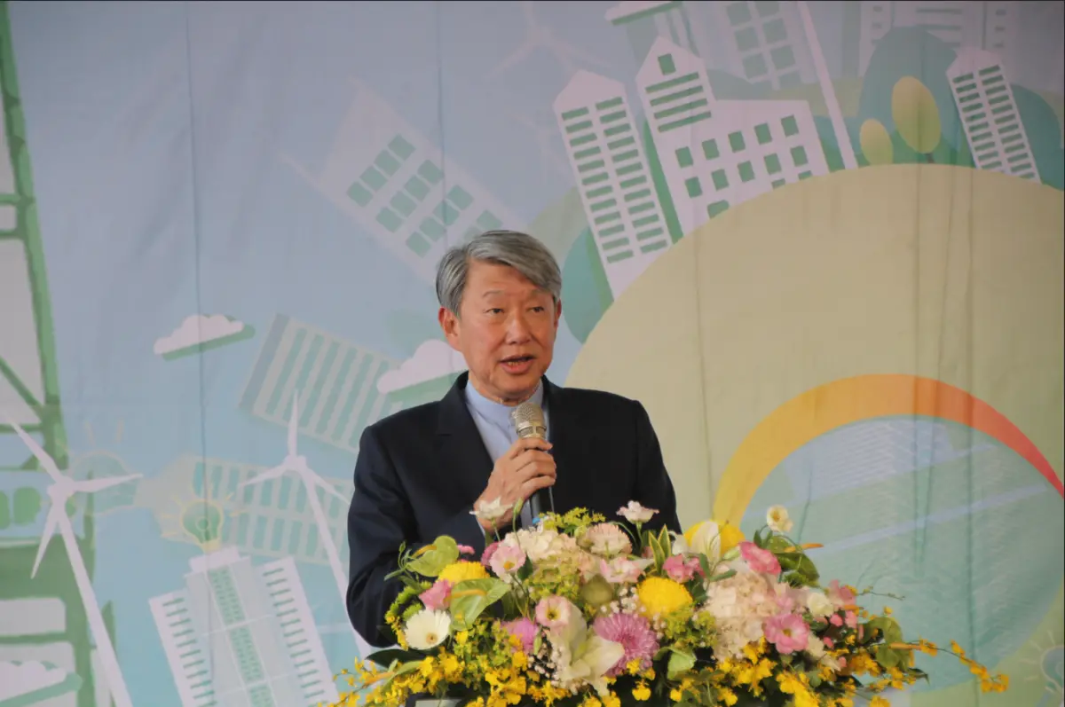 ▲郭智輝表示，他對於全球都課徵相同關稅，對台灣影響不大，但是對於在中國台商就會影響比較大。（圖／記者鍾泓良攝影）