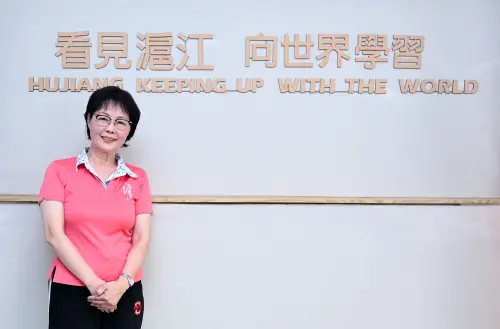 滬江高中建構智慧校園環境與世界接軌,實踐「看見滬江,向世界學習」。 ▲滬江高中建構智慧校園環境與世界接軌,實踐「看見滬江,向世界學習」。(圖/NOWnews攝)