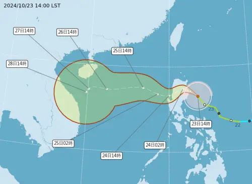 潭美颱風南邊過！北部、東部「卻成暴雨第一線」　氣象署親揭主因
