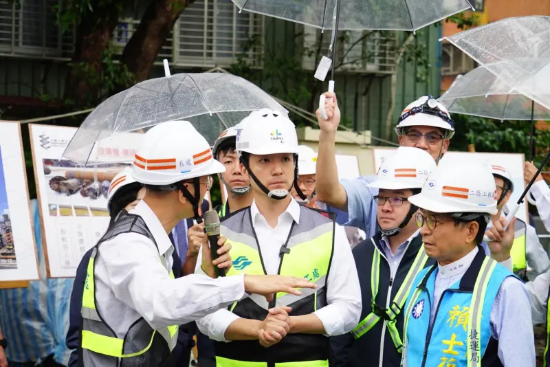 ▲台北市長蔣萬安視導臺北捷運環狀線南環段工程。（圖／北市府提供）