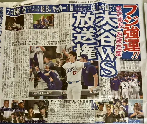 ▲大谷翔平旋風也讓日本媒體用全版報導。(圖/記者廖聿偉攝) ▲大谷翔平魅力也在日本颳起旋風。(圖/記者廖聿偉攝)