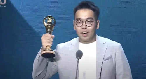 ▲肥波開吃獲得以食為天獎。(圖/翻攝自YouTube 走鐘獎頒獎典禮 Walk Bell John Awards) ▲肥波開吃獲得以食為天獎。(圖/翻攝自YouTube 走鐘獎頒獎典禮 Walk Bell John Awards)