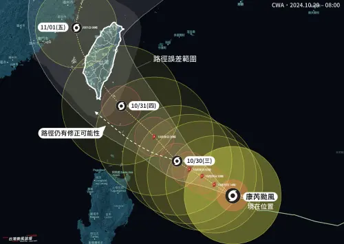 ▲康芮颱風（圖／取自台灣颱風論壇粉專）