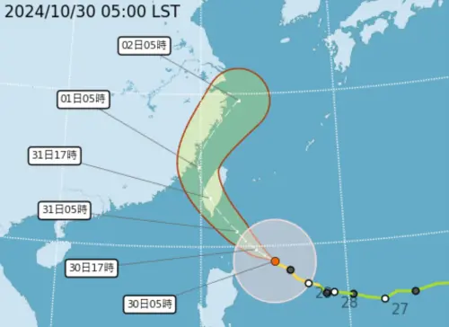 康芮上探強颱逼近！今晚起「風雨最劇烈」　林得恩：登陸前近巔峰
