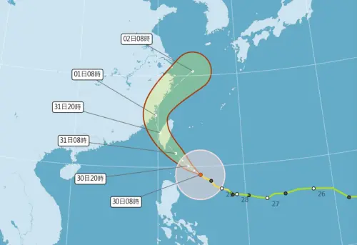 颱風動態整理！康芮「路徑、登陸點、風雨、停班課達標縣市」一覽

