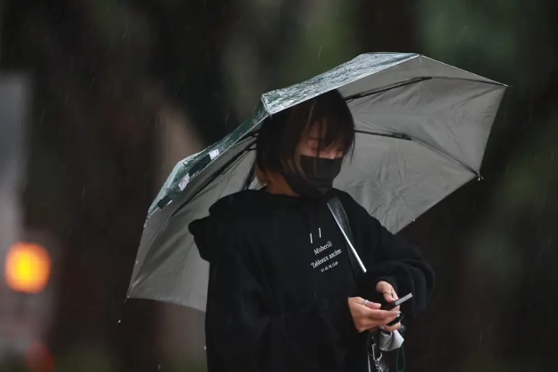 ▲東北季風增強影響，本週全台氣溫都有所下滑，北部、東半部雨勢較為明顯。（圖／記者葉政勳攝）