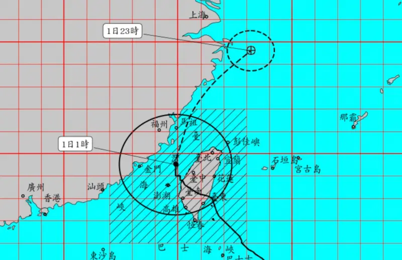 中颱康芮動態／甩尾90度加速離開！今2地仍大雨　脫離陸警時間曝