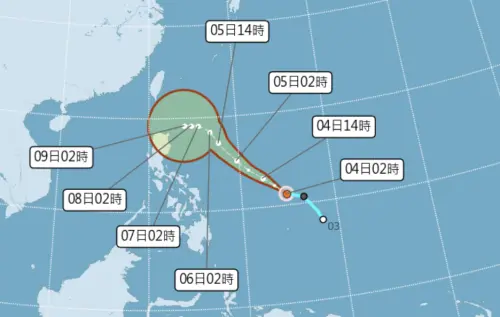 颱風最新動態整理！銀杏「路徑、強度、風雨、是否發警報」一次看
