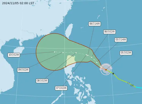 ▲銀杏颱風（圖／中央氣象署）