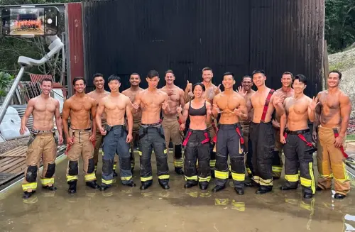 ▲2025台、澳消防公益月曆今天首度亮相。（圖／翻攝自消防署臉書）