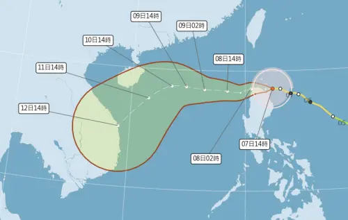 快訊／銀杏升級為強烈颱風！最新「路徑、動態、風雨影響」整理
