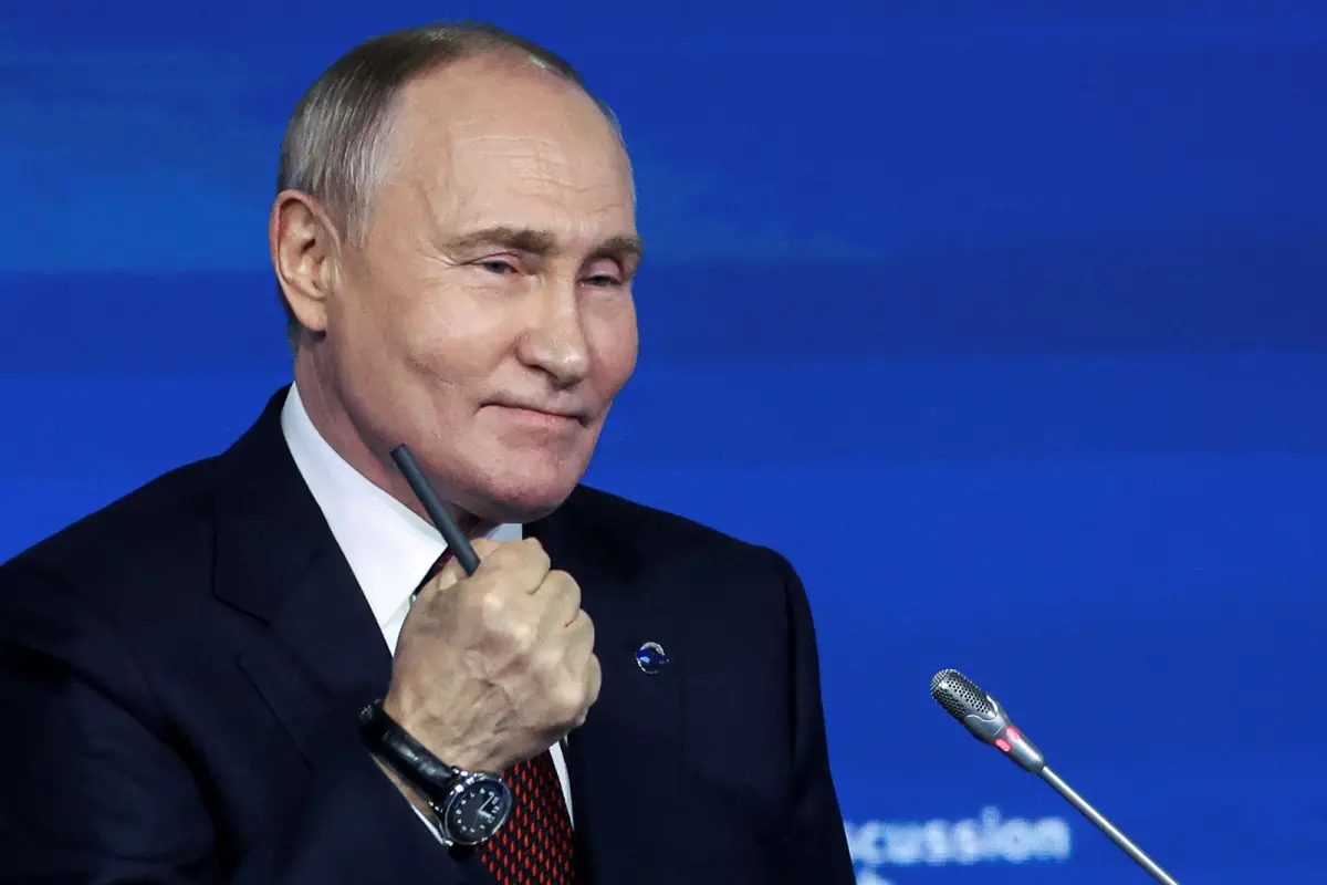 ▲俄羅斯總統蒲亭，7日在黑海城市索契出席活動時，恭喜川普勝選，並表示已經準備好進行對話。（圖／美聯社／達志影像）