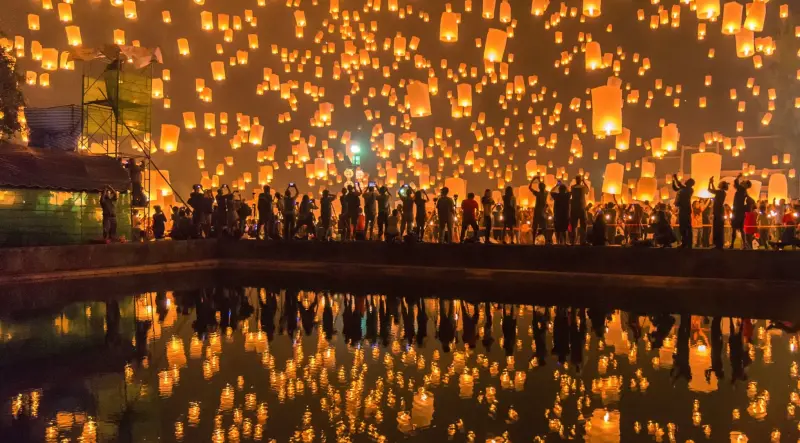 ▲泰國最美水燈節將在今年11月15日登場。（圖／翻攝自X）