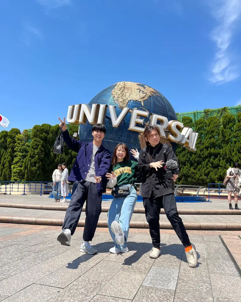 ▲Tommy(左起)、Yuma、Ryu一起去過環球影城,讓人看傻眼。(圖/Yuma IG)