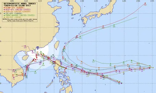 ▲天兔颱風可能往西北靠近台灣後，北轉沿著台灣東方海面北上。（圖／翻攝Typhoon2000）