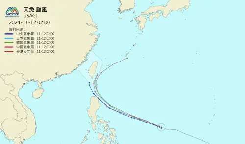 天兔颱風「各國路徑一致了」！11月離奇4颱共舞　氣象圖快被塞爆
