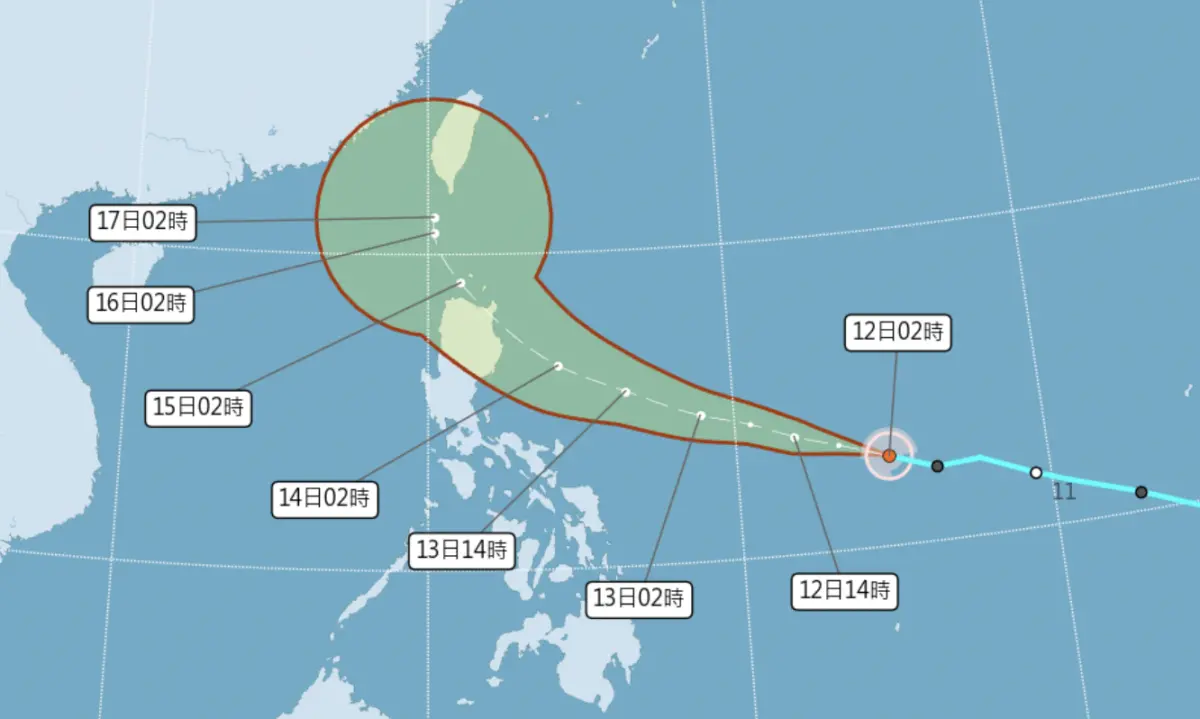 颱風動態整理！天兔「路徑、強度、海陸警時間、風雨影響」一次看