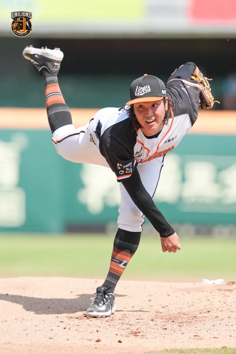 ▲前統一獅投手古林睿煬擁有超過150公里的快速球，四縫線直球也是他的招牌武器。（圖／統一獅提供）