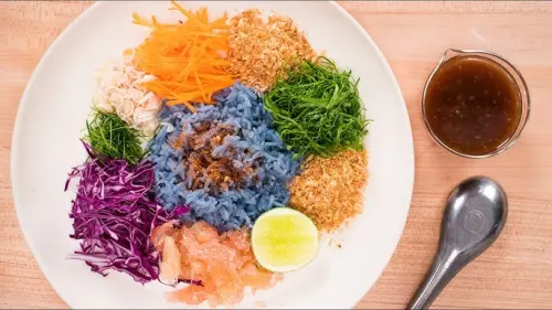 ▲泰國南部料理米飯沙拉佐魚醬(ข้าวยำ,Khao yum)營養又好吃。（圖／翻攝自Pixabay）