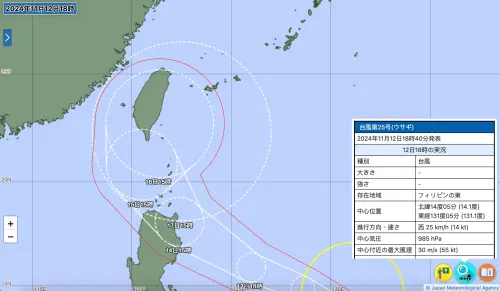 日本氣象廳估天兔颱風「週末最接近台灣」　影響路徑曝
