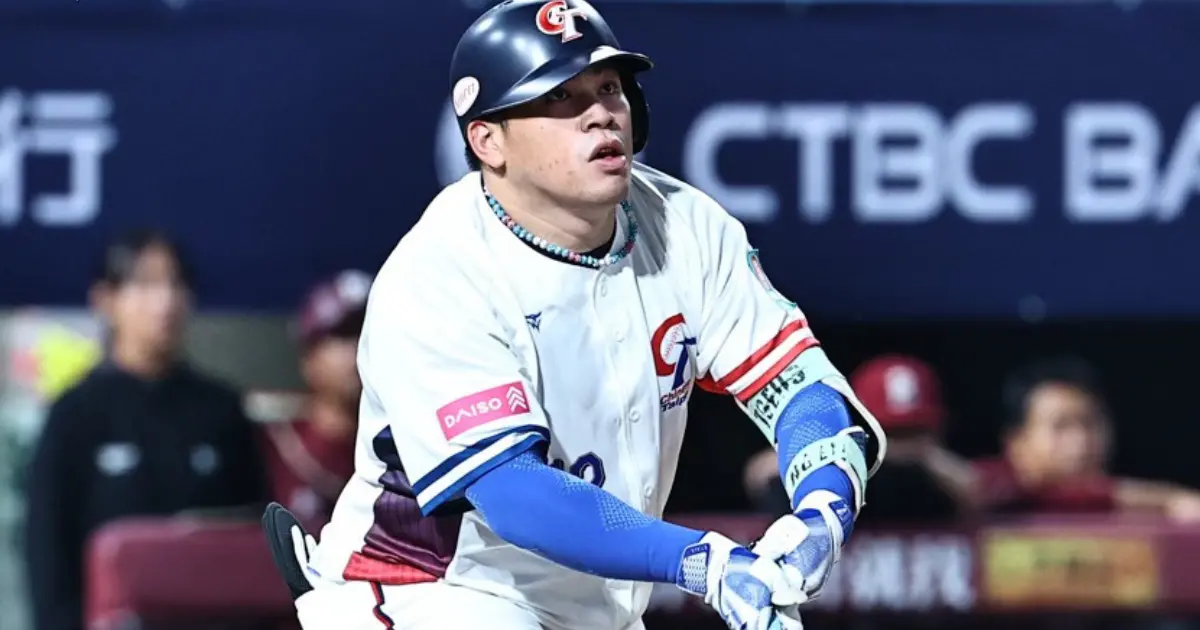 ▲中華隊左外野手曾頌恩，在官辦熱身賽手感火燙，總教練曾豪駒表示會是第4棒的可能人選。（圖／中華棒協提供）