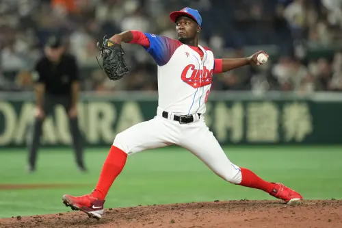 ▲軟銀當家王牌Livan Moinelo，因為古巴政局動盪，且發生大規模停電，至今仍處於失聯狀態，並未被列入開季輪值之中。（圖／美聯社／達志影像）