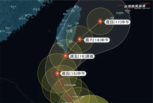 天兔颱風北上！挑戰57年來「首顆11月登陸颱風」　強風豪雨躲不掉
