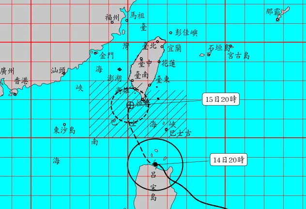 ▲天兔颱風目前發布「海上陸上颱風警報」，氣象署指出，路徑仍有不確定性，無法排除登陸機會。（圖／中央氣象署）