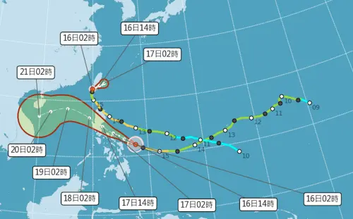 ▲萬宜、天兔颱風（圖／中央氣象署）