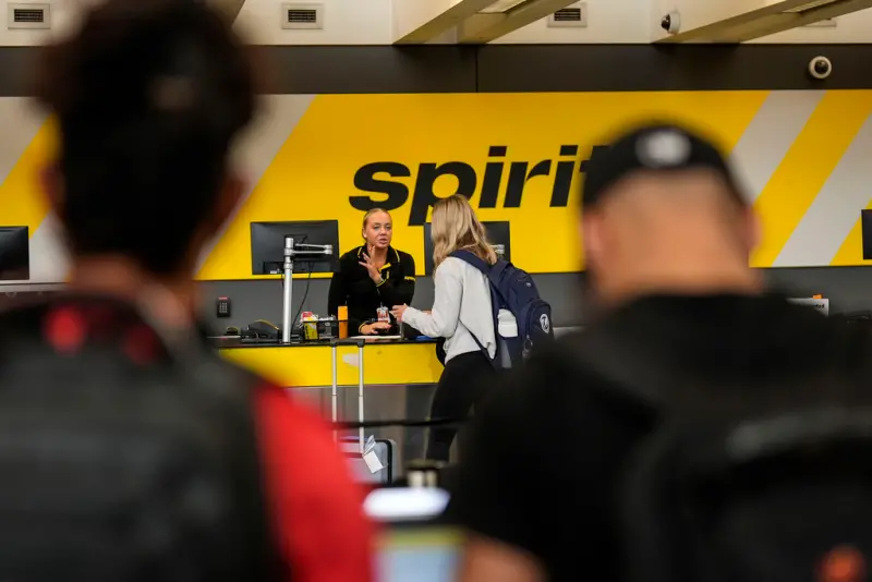 ▲美國廉航「精神航空」（Spirit Airlines）與捷藍航空（JetBlue Airways）的合併案今年破局。（圖／美聯社／達志影像）