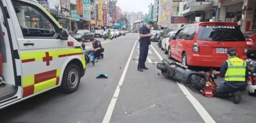 台中男騎車鬼切！28歲媽重摔倒地　6月大男嬰無生命跡象送醫
