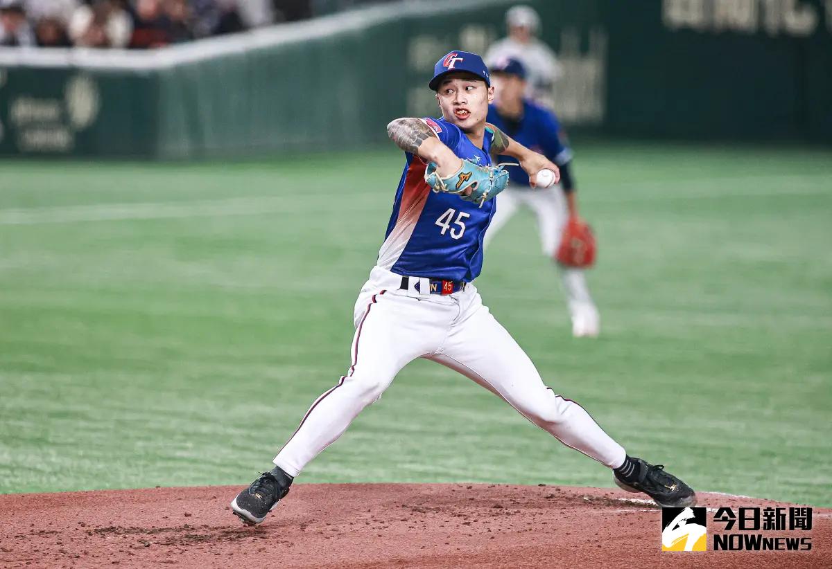 ▲中華隊金牌戰先發投手林昱珉主投4局3k無失分。（圖／記者葉政勳攝 , 2024.11.24）