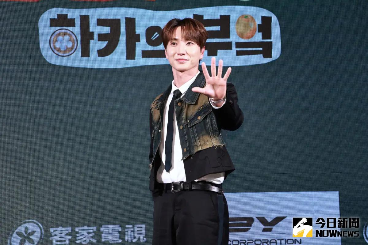 ▲SuperJunior利特今日來台參加《廚師的迫降:客家廚房》記者會，一開口就先恭喜台灣獲棒球12強冠軍，還說林昱珉選手很厲害，另外他表示想成為SJ成員中最常來台灣的人。（圖／記者吳翊緁攝）