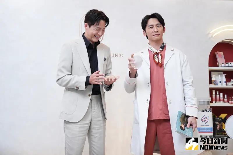 ▲李廷鎮（左）和温昇豪（右）有11年的好交情，這次力挺好友來台拍攝《整形過後》，擔心台灣美食太多，他還事先準備了腸胃藥。（圖／記者嚴俊強攝）