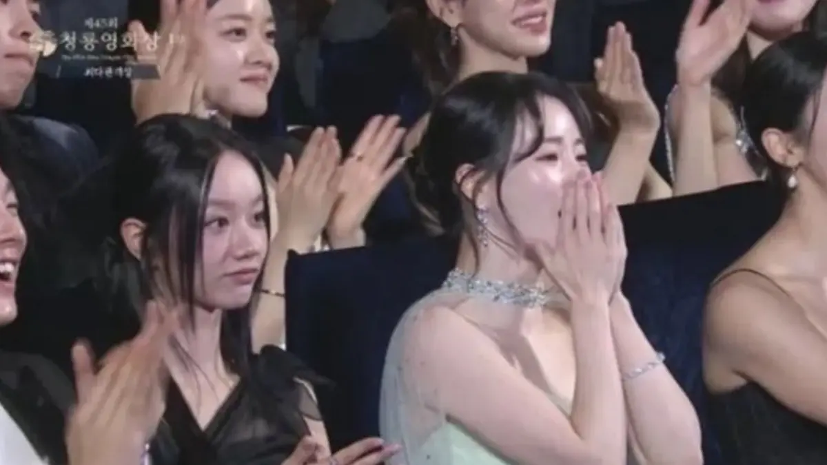 ▲鄭雨盛昨（29）日在青龍獎頒獎典禮上致歉，沒想到曾出演《黑暗榮耀》的林智妍竟拍手叫好，讓網友痛罵：「物以類聚。」（圖／翻攝自kpoptv.cc）