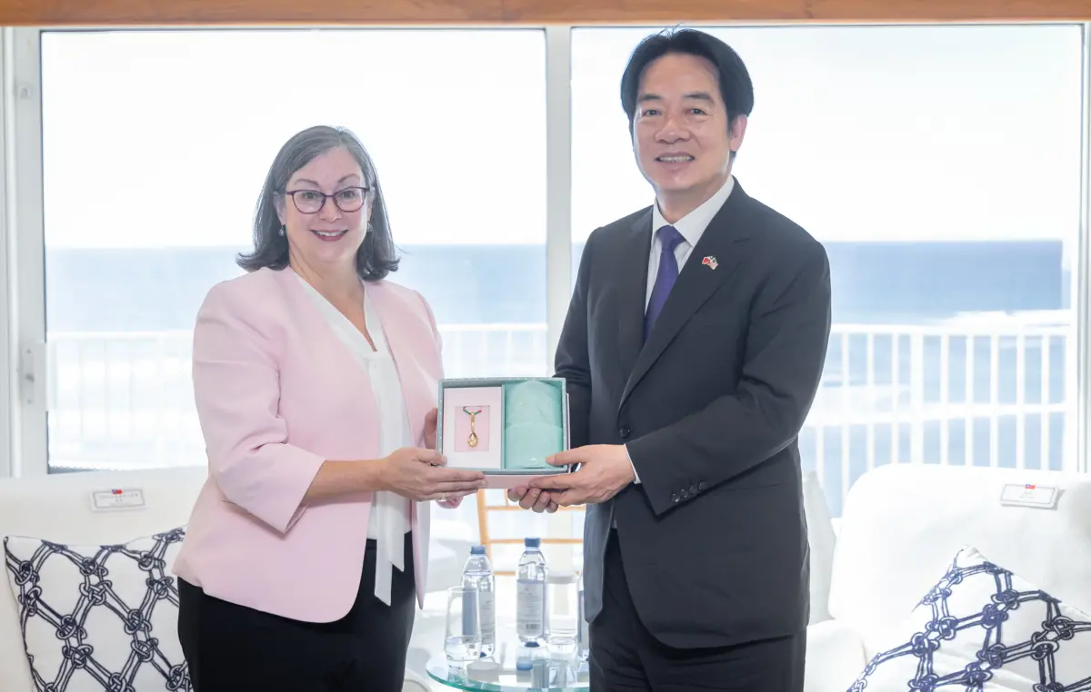 ▲台美21世紀貿易倡議首批協定10日生效，賴清德表示，台灣和美國未來將攜手落實，並推動更多後續合作。（圖／ 隨團媒體提供）