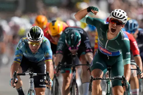 自由車名將Mark Cavendish。(圖/美聯社/達志影像) ▲自由車名將Mark Cavendish。(圖/美聯社/達志影像)
