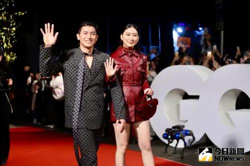 跟球場是不同帥！陳傑憲帶正宮走GQ紅毯　「陳太」尖叫聲迴盪信義
