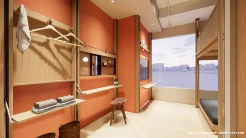 ▲「塔諾楽旅」整體風格以溫暖、溫馨的木質調為主 搭配「日式臥榻」設計兼具美感與實用性。（圖／小鹿文娛提供）