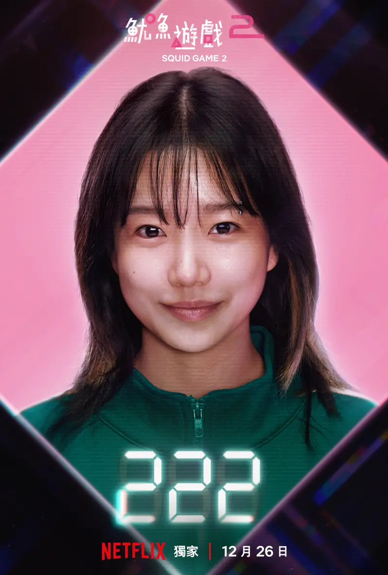 ▲曹柔理飾演222號金純熙。(圖/Netflix)
