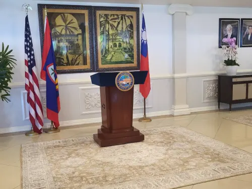 ▲賴清德與總督致詞處。（圖／記者陳佩君攝，2024.12.05)