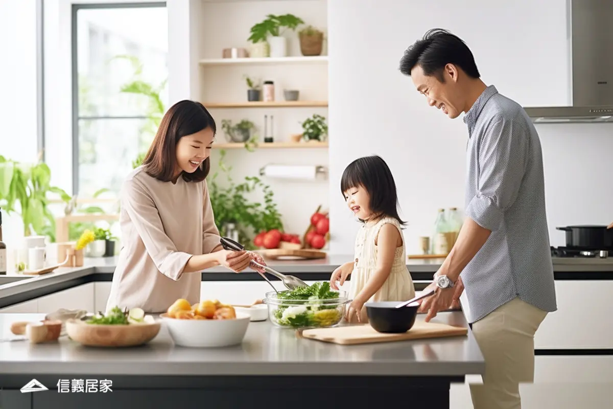 ▲信義居家提供消費者以功能性與美觀性兩個準則及四大關鍵，協助消費者打造實用、美觀的理想廚房。（圖／信義房屋提供）