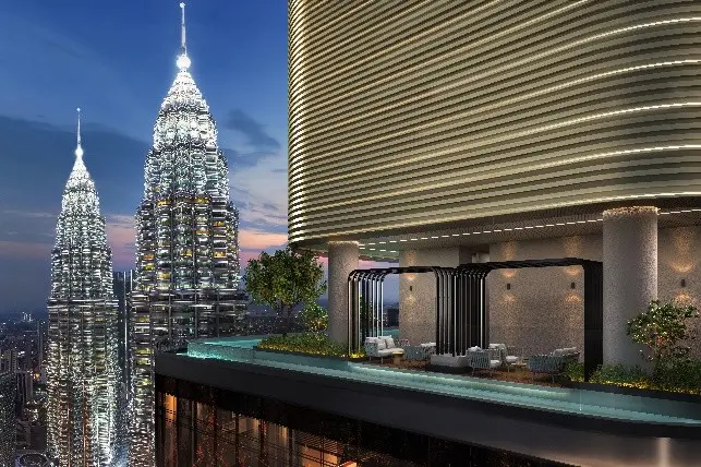 ▲絕佳的地理位置搭配五星級酒店的服務，打造世界一流的酒店式公寓大樓。（圖／臺馬國際地產提供）