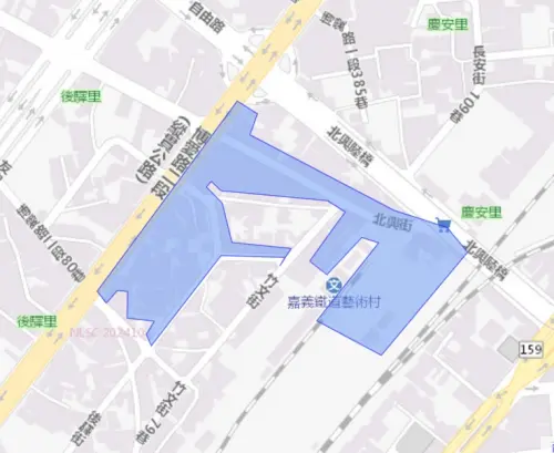 ▲嘉義市西區後驛里12月9日至12日停水範圍。（圖／台灣自來水公司）