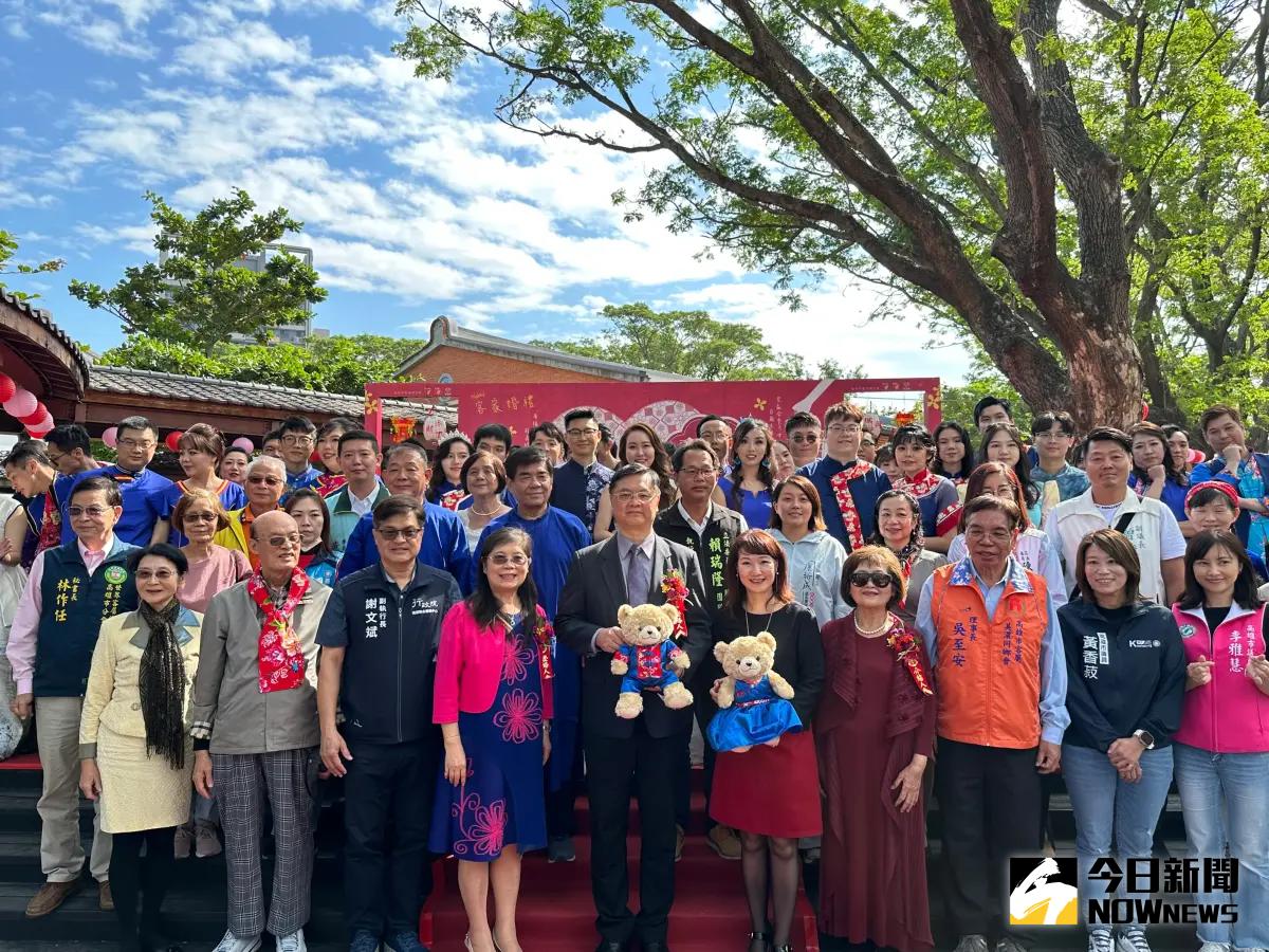 ▲ 「雨豆樹下的約定～Hakka集團婚禮」今（7）日在高雄市新客家文化園區盛大登場。（圖／記者陳美嘉攝，2024.12.07）