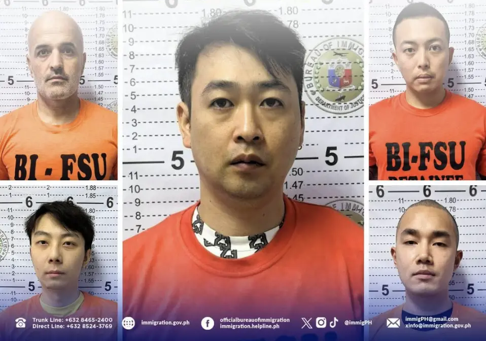 ▲菲律賓宣佈將5名外籍犯罪分子逮捕歸案，其中有2名台灣男子。（圖／翻攝自臉書）