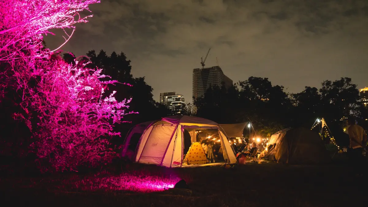 ▲「OPEN CAMP 全都露」吸引近百頂帳篷紮營，更創下超過萬人的參與紀錄。（圖／高美館提供）